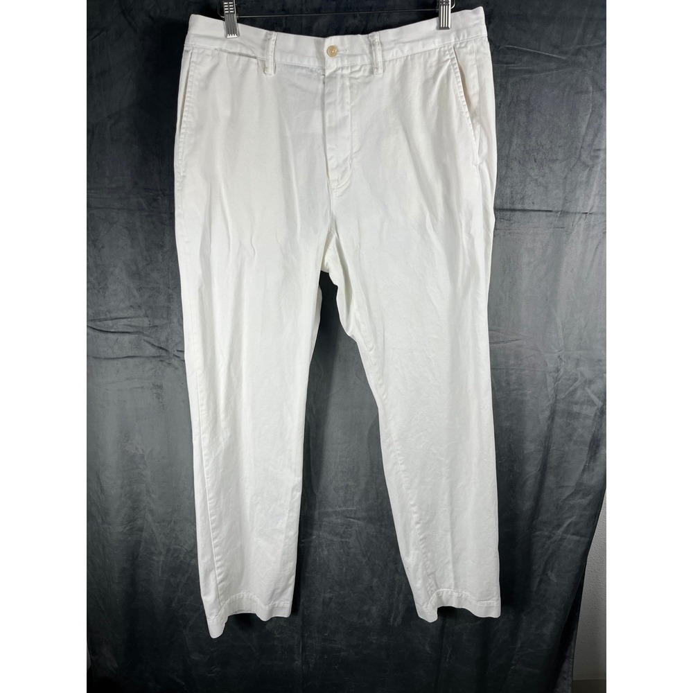 Polo Ralph Lauren Mens Chino Pants White 34/32 Classic Fit Cotton Preppy Wedding